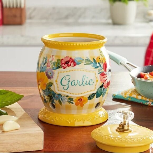 🦋 New Pioneer Woman Vegetable Keeper Canisters, Set of 3 - Picture 6 of 8